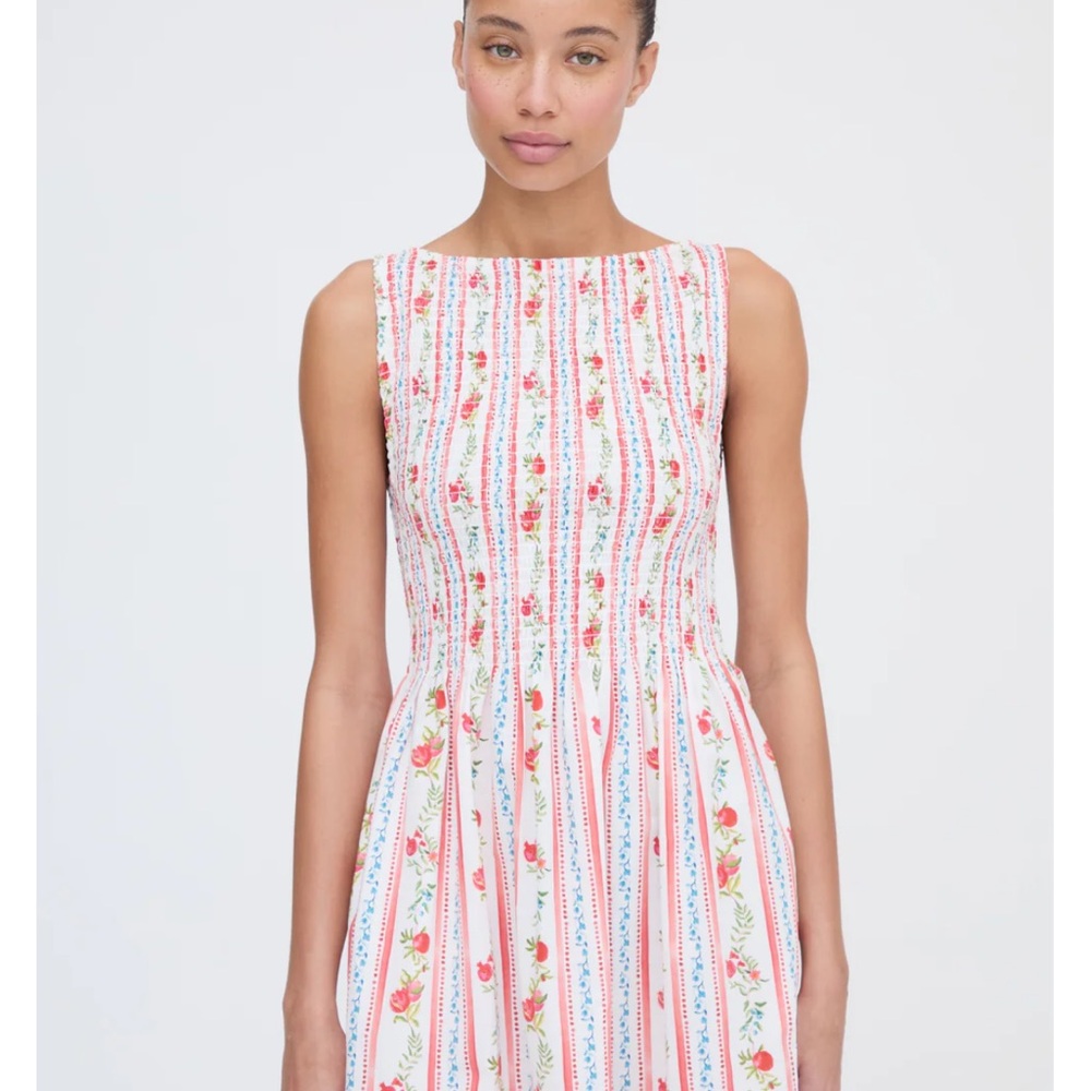 Hill House The Cosima Nap Dress - Pomegranate Stripe